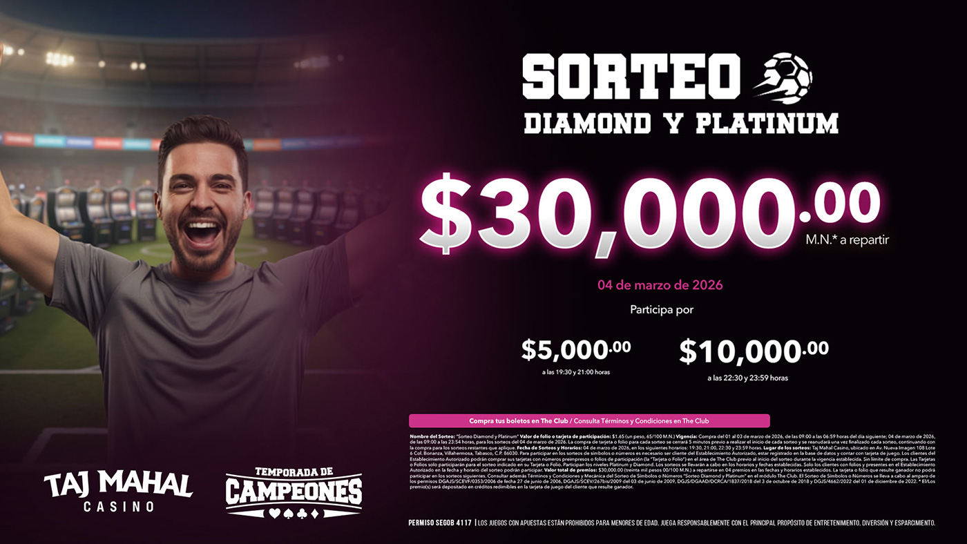 Sorteo DIAMOND Y PLATINUM