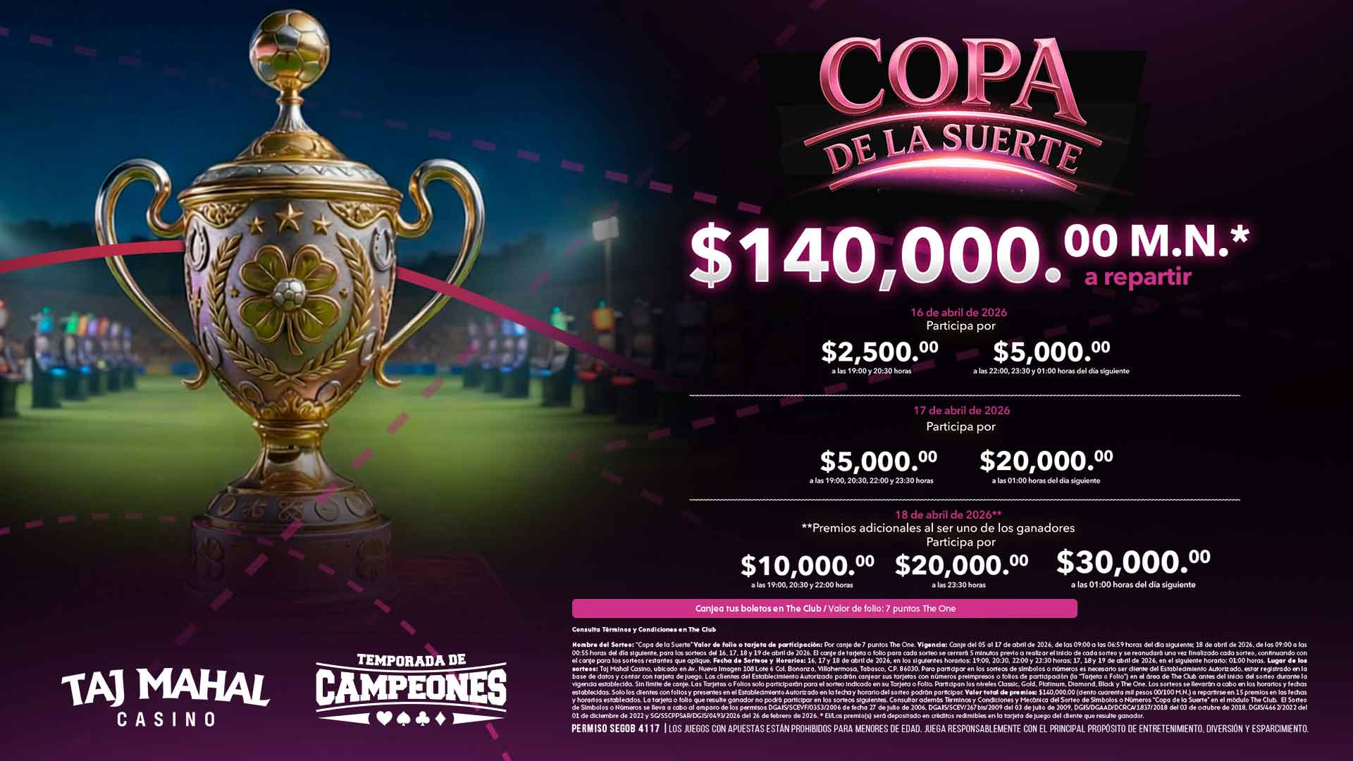 Sorteo Copa de la Suerte