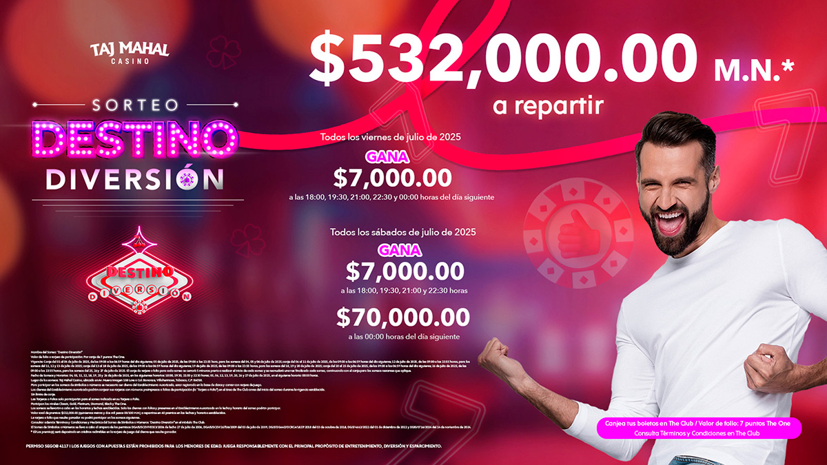 Diviértete con nuestro sorteo Destino Diversión