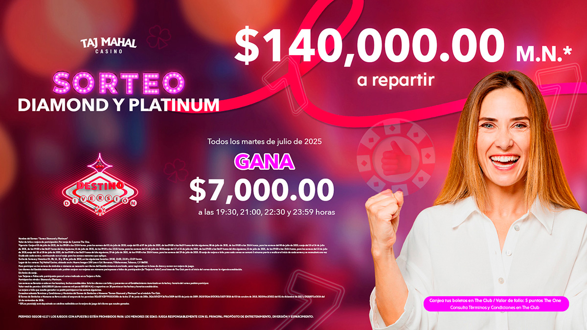 Sorteo Diamond y Platinum